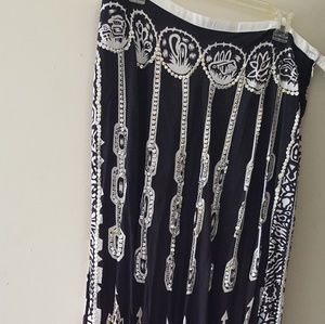 Long sequin skirt